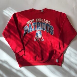 Vintage New England Patriots Red Sweater